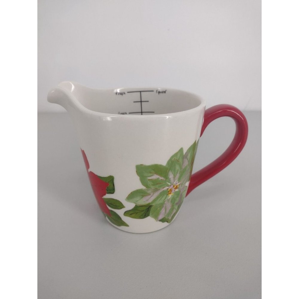 Pioneer Woman Measuring Cup Pitcher Ceramic Floral Love Beyond Measure - Picture 2 of 6